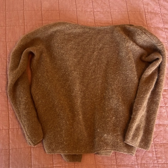 Sezane Gaspard Cardigan Sweater Camel Brown - Picture 5 of 5